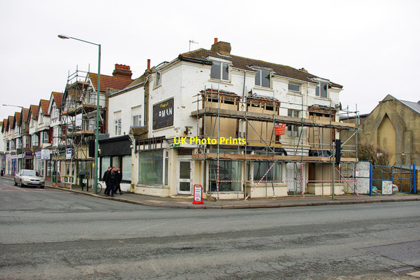 Photo 6"x4" Building work on corner block Hove c2010