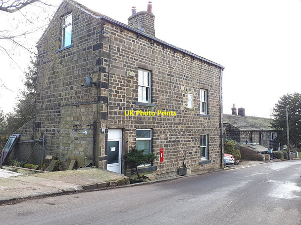 Photo 6"x4" House with postbox on Wadsworth Lane Hebden Bridge c2019