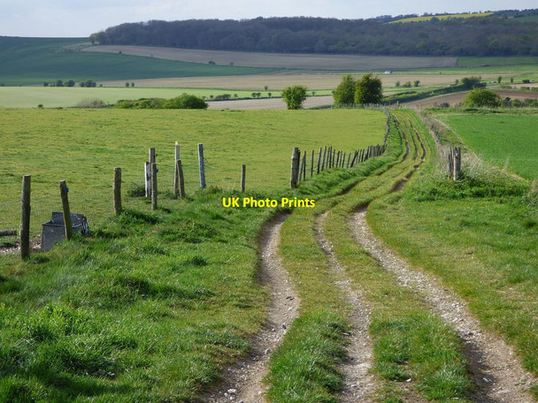 Photo 6"x4" Byway, Near Down, Lambourn Baydon c2017