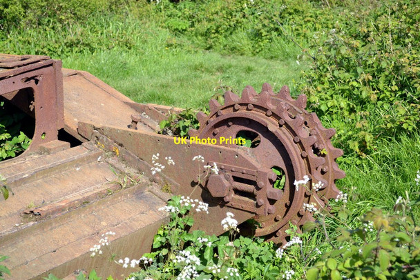 Photo 6"x4" Churchill Tank at Kithurst Hill, West Sussex Cootham c2014
