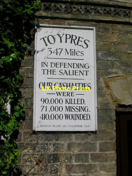 Photo 6"x4" Old Mile Plaque on gatehouse to Hotham Hall, North Cave North Cave c2007
