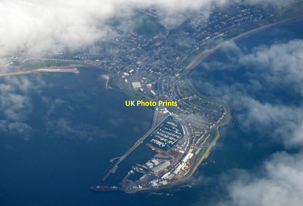 Photo 6"x4" Troon docks from the air Troon\/NS3230 c2019