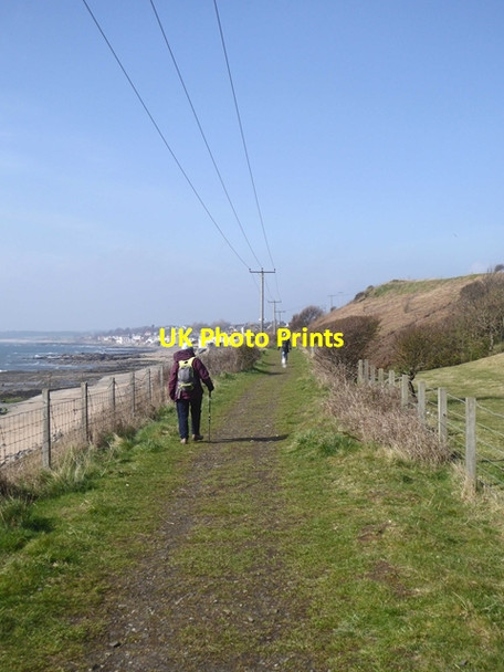Photo 6"x4" Railway path east of Lower Largo Kirkton of Largo or Upper Largo c2019