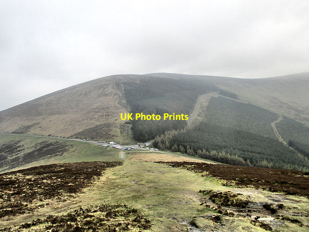 Photo 6"x4" Mountain Car Park Myshall c2019