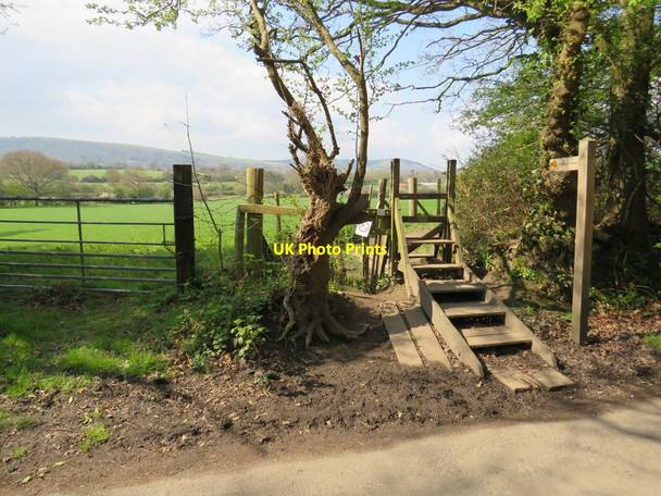 Photo 6"x4" Public footpath near Ditchling Ditchling c2019