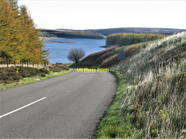 Photo 6"x4" Looking south-east along the B6355 towards Whiteadder Reservoir Gamelshiel Castle c2018