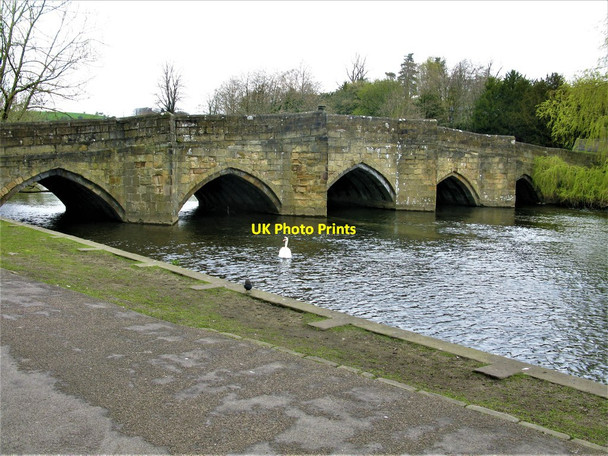 Photo 6"x4" Bakewell Bridge, Bakewell Bakewell c2019