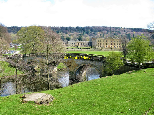 Photo 6"x4" Bridge on Main Approach to Chatsworth House Dunsa c2019 P1
