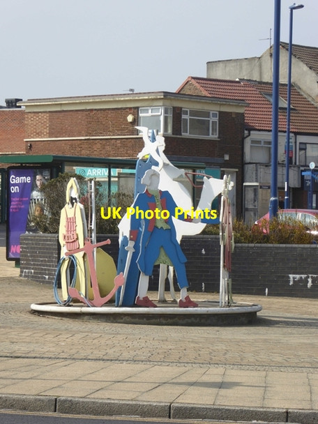 Photo 6"x4" Nautical cutout sculpture Redcar\/NZ6124 c2019