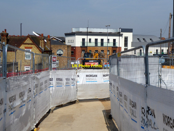 Photo 6"x4" Temporary pedestrian route through bridge works on Blackhorse Lane Croydon\/TQ3365 c2019
