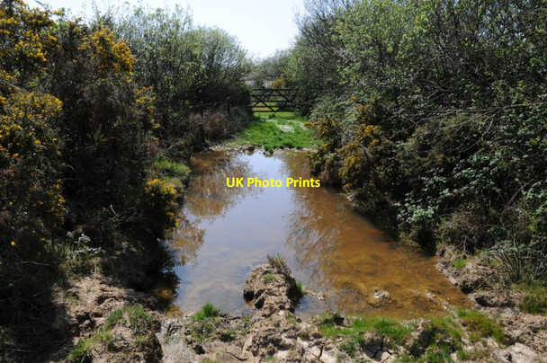 Photo 6"x4" Flooded bridleway Trenoon c2019