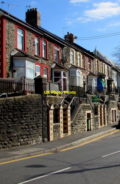 Photo 6"x4" Stone houses, Gelli Terrace, Senghenydd Abertridwr\/ST1289 c2019
