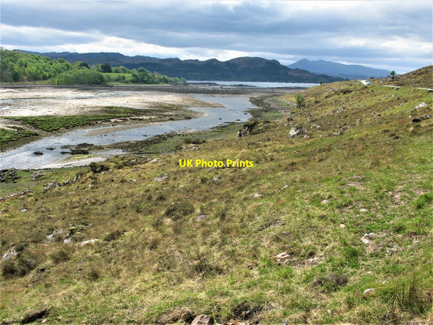 Photo 6"x4" Head of Loch Kishorn Sanachan c2019