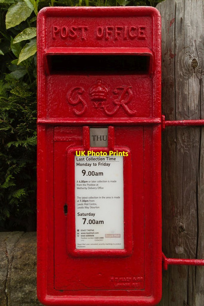 Photo 6"x4" George VI Postbox, Deighton Road Wetherby c2019