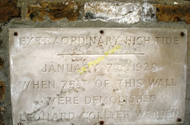Photo 6"x4" Commemoration of an extraordinary high tide, Trinity Hospital, High Bridge SE10 Greenwich\/TQ3977 c2007