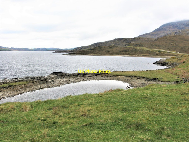 Photo 6"x4" Loch Assynt at Skiag Bridge Inchnadamph c2019