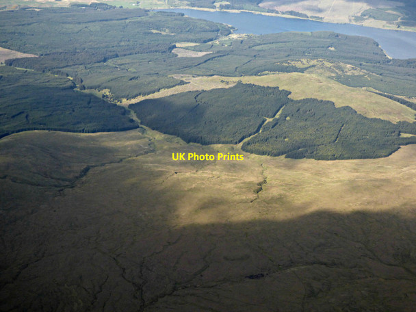 Photo 6"x4" Campsie Fells from the air Auchinreoch c2019