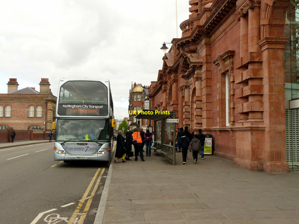 Photo 6"x4" Tram replacement bus at Nottingham Station Nottingham\/SK5641 c2019