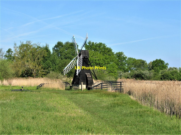Photo 6"x4" Drainage Windpump, Wicken Fen Nature Reserve Wicken\/TL5670 c2019