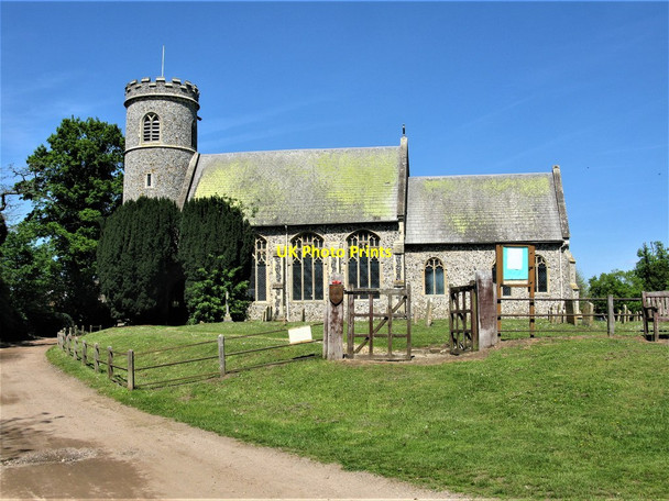 Photo 6"x4" St Mary's Church, Weeting (Round Tower Church) Weeting c2019