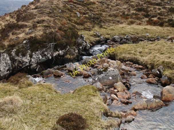 Photo 6"x4" Confluence of the Allt Coire Lair and the Allt Coire nan Clach Allt Coire L\u00e0ir c2009