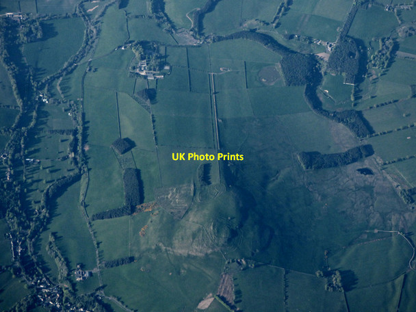 Photo 6"x4" Bonchester Hill fort from the air Bonchester Bridge c2019 P1