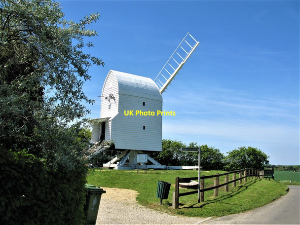 Photo 6"x4" Chishill Windmill Barley\/TL4038 c2019