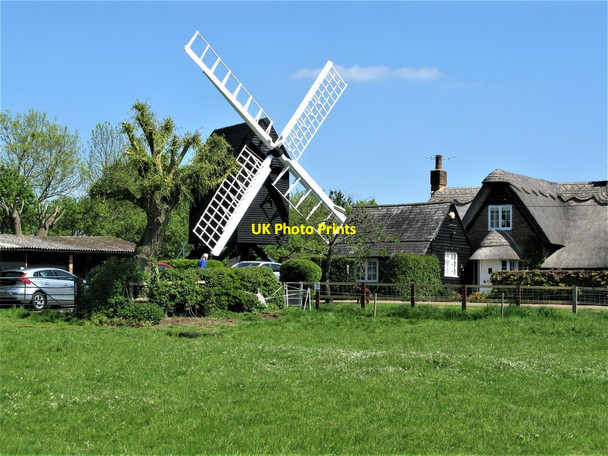 Photo 6"x4" Bourn Windmill Caxton c2019