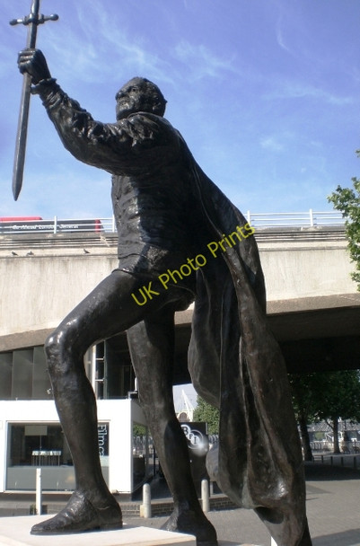 Photo 6"x4" Laurence Olivier statue, South Bank SE1 London c2008