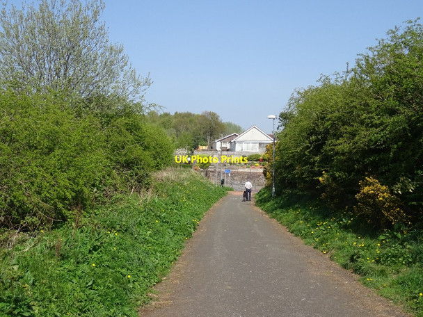 Photo 6"x4" Dumfries, Lochmaben and Lockerbie Railway trackbed Locharbriggs c2019