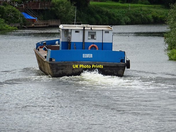 Photo 6"x4" Elver Barge Upton upon Severn c2019