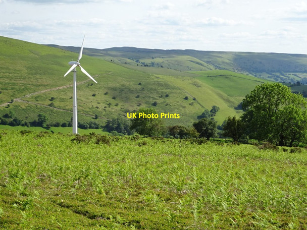 Photo 6"x4" Wind turbine near Penllanerch Cregrina c2019