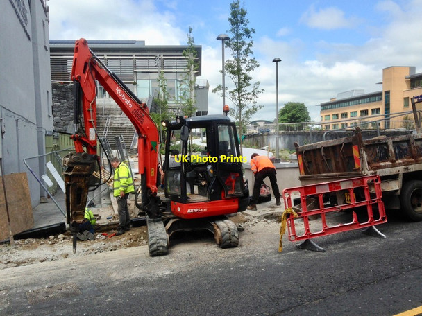 Photo 6"x4" Renovations to Strule Arts Centre entrance, Omagh Omagh c2019