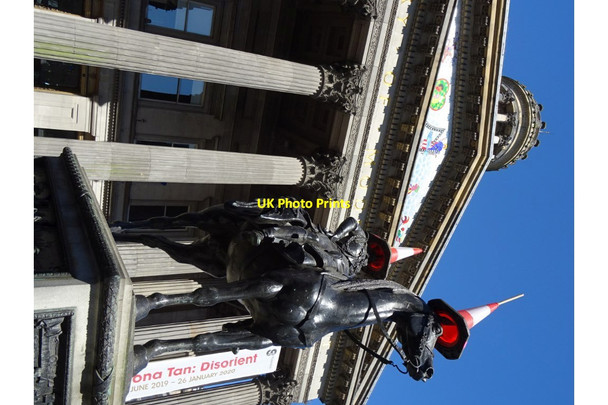 Photo 6"x4" Statue of the Duke of Wellington Glasgow c2019