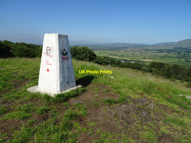 Photo 6"x4" Trig point on Bar Hill Kilsyth c2019