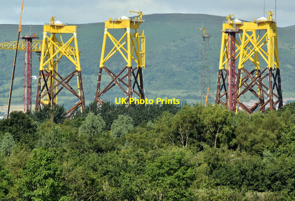 Photo 6"x4" Wind turbine parts, Harland & Wolff, Belfast (July 2019) Belfast c2019