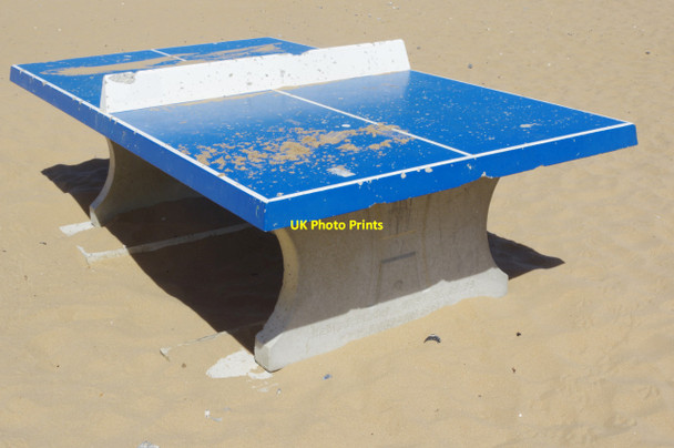 Photo 6"x4" Ping Pong on Ramsgate Sands Ramsgate c2019