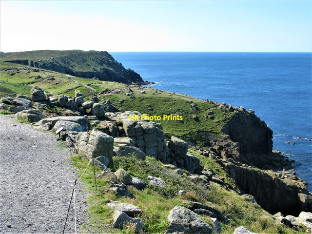 Photo 6"x4" Cliffs at Land's End Trevescan c2019