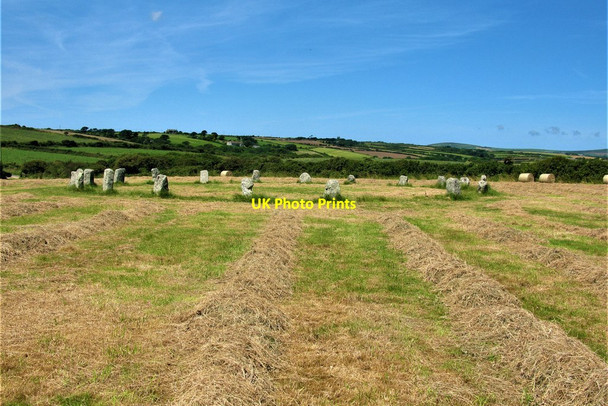 Photo 6"x4" Merry Maidens Stone Circle Lamorna c2019