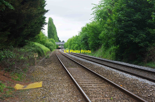 Photo 6"x4" Railway tracks at St. John's, looking in the direction of Foregate Street Station, Worcester Worcester c2018