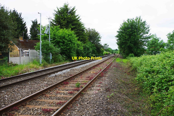 Photo 6"x4" Railway tracks at St. John's, Worcester, looking in the direction of Hereford Worcester c2018