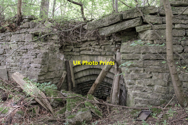 Photo 6"x4" Collapsing Lime Kiln at Bank Quarry Galphay c2019