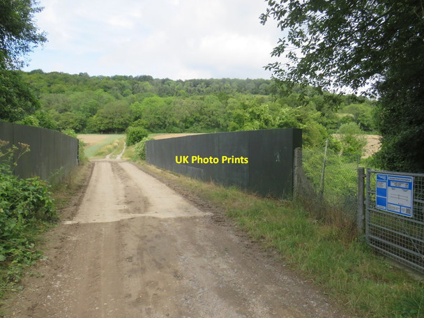 Photo 6"x4" Bridge over the North Downs Line near Dorking Wotton\/TQ1247 c2019