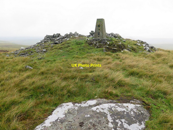 Photo 6"x4" Trig Point at Ridlees Cairn Hindsike Hill c2019