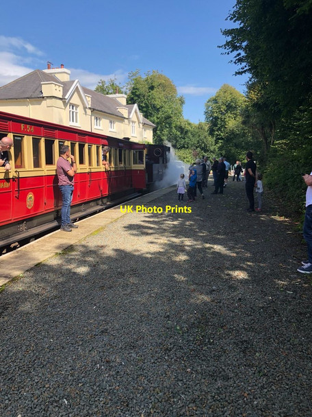 Photo 6"x4" Oh no - the steam engine has run out of water at Port Soderick Quine's Hill c2019