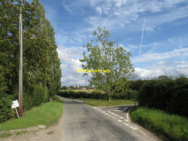 Photo 6"x4" Road junction, Bobbingworth, near Ongar Bovinger c2019