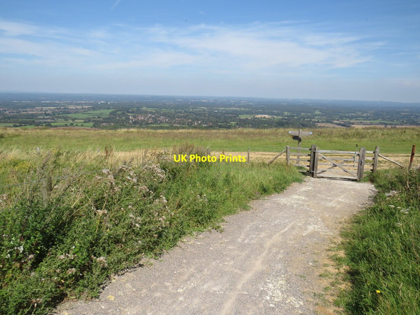 Photo 6"x4" Path on the South Downs, near Ditchling Beacon Westmeston c2019 P1
