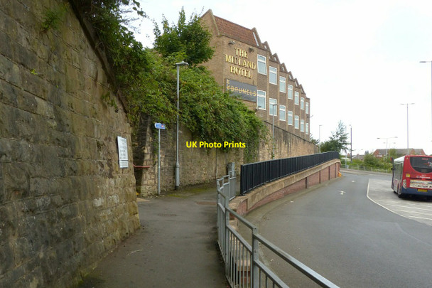 Photo 6"x4" Bus station roadway and Midland Hotel extension, Mansfield Mansfield\/SK5361 c2019
