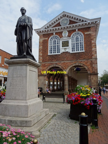Photo 6"x4" Statue of Sir Robert Peel Tamworth c2019