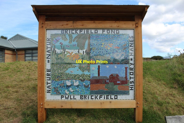 Photo 6"x4" Mosaic at Brickfield Pond Rhyl c2019
